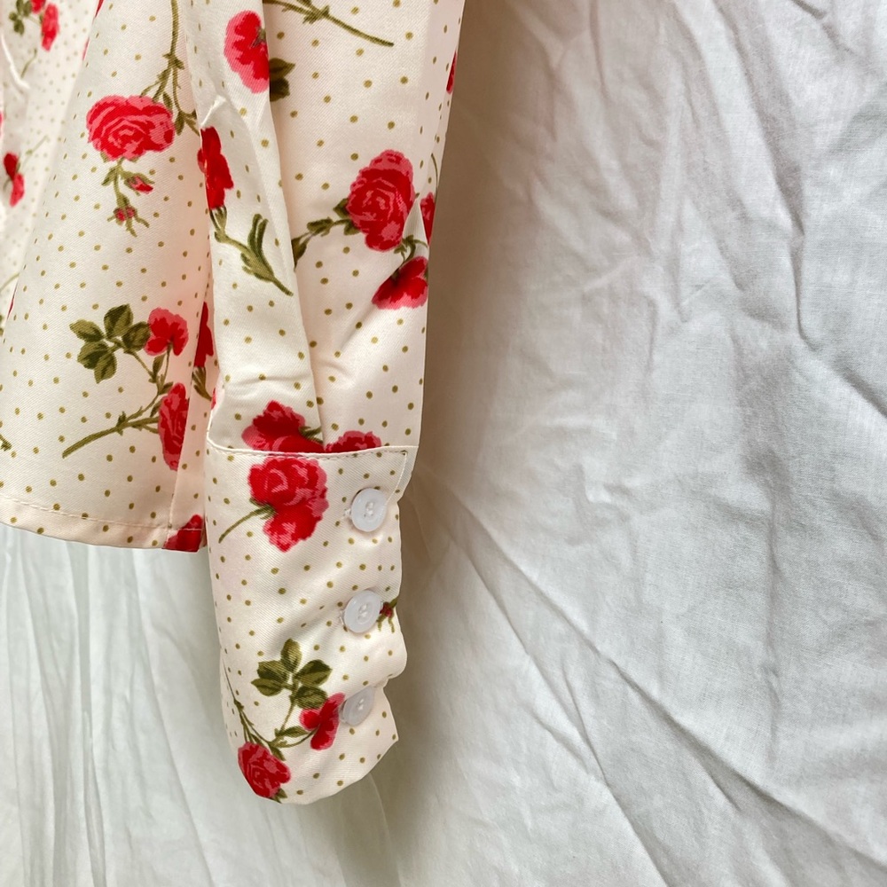 Vintage Inspired Floral Blouse